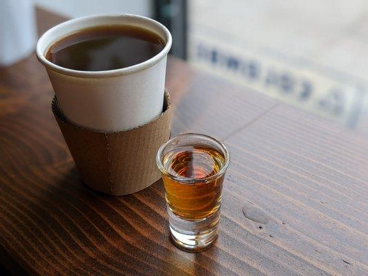 Coffee or whiskey? Choose your own adventure. (photographed by Dave Liao)