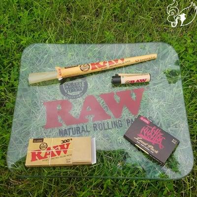 Limited Edition Raw Glass Rolling Tray