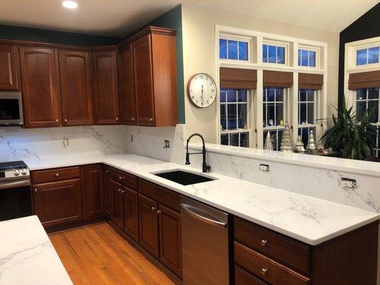 Quartz brightened up and refreshed our kitchen!