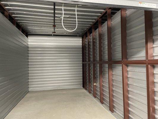 Storage unit after being cleaned out by Q & Joe of Comfort Moving...so fresh and so clean, clean!  Thanks guys!