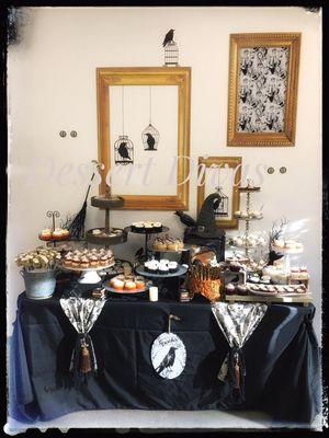 Halloween dessert table