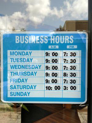 Business hours