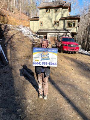 Don and Angie Taylor - Flat Rock, NC, 28731 - full crawl space encapsulation, dehumidifier, and spray foam insulation.