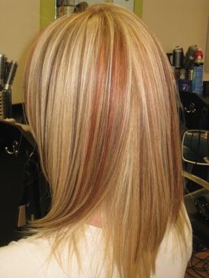 Highlights and Lowlights in Babelle Salon.