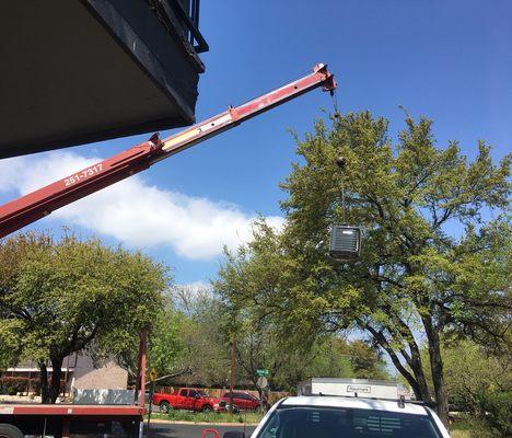 Condenser on the roof? No problem!