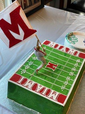 Miami Football Field (cheerleader added after)