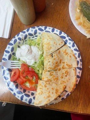 Chicken quesadillas