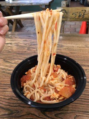 Tomato egg noodle