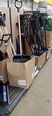 Snow shovels in stock