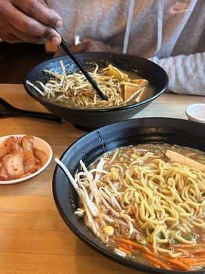 Curry & veggie ramen & side of kimchi.