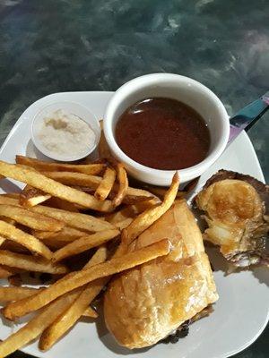 Tuesday French Dip with fries is a real deal.