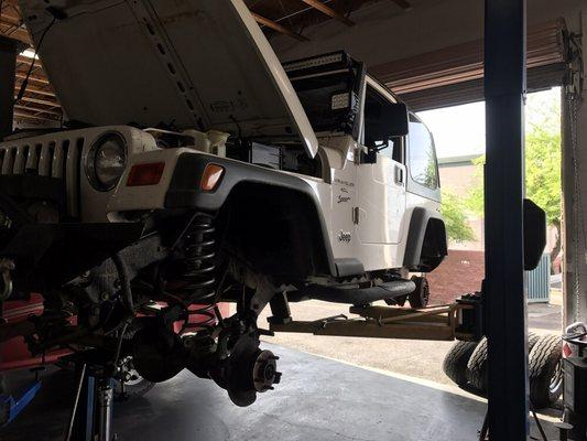 New lift kit and soon to be new tires and wheels.