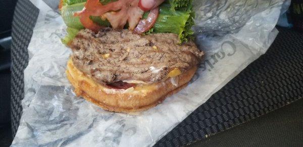 Sourdough Star (mostly just lettuce, thin tiny burger patty!)