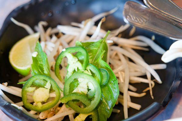 Jalapeno and sprouts