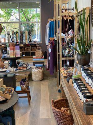 Check out our beautiful boutique! Clothing, Candles, yoga mats, bolsters and blocks, amazing selection of crystals and books!