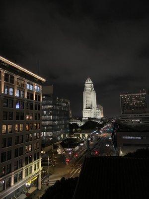 Rooftop view at night