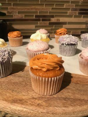 Rum-Infused Cupcakes (Thai Tea, Ube Coconut, Pina Colada, Strawberry Daiquiri)