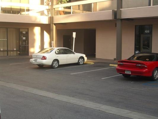 Parking in rear.  Driveway on North side of Ocean Park Blvd.