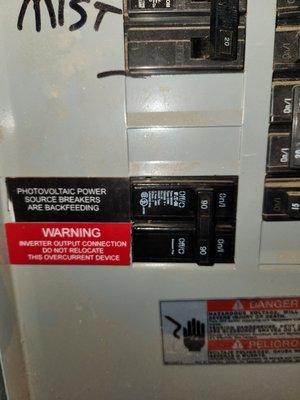 Breaker that has tripped and will not reset