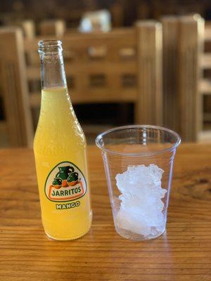 Jarritos Soda (~$4): mango flavor