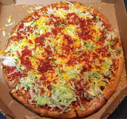 Taco pizza