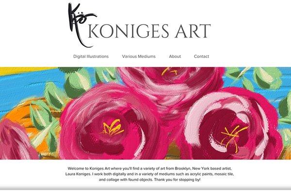 Website for Brooklyn based artist Laura Koniges