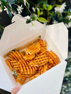 Waffle cut fries