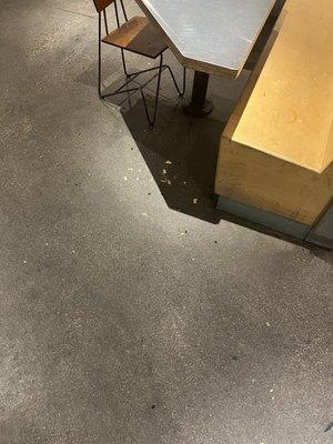 Food on the floor