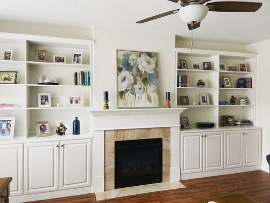 Beautiful Living Room Built-ins by Inspired Closets Pittsburgh