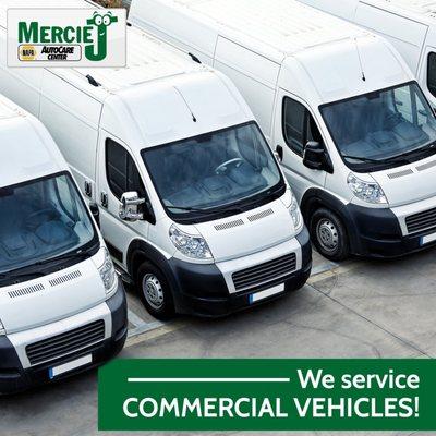 We service commercial fleet vehicles! Contact us today to see how we can take care of your fleet.