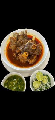 Birria plate  
( comes with rice and beans and tortillas )