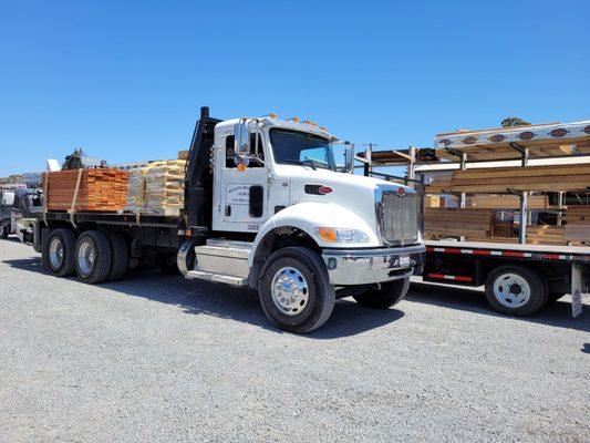 Clean lumber yard