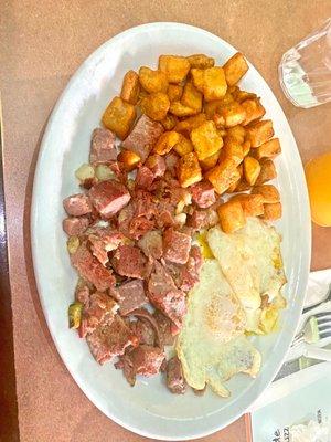 Pick 4 breakfast Corned Beef Hash