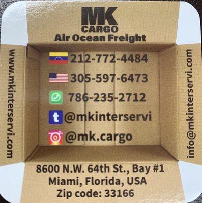 Te presentamos la información de Mk Cargo