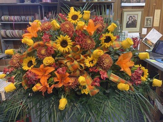 Fall Funeral Arrangement