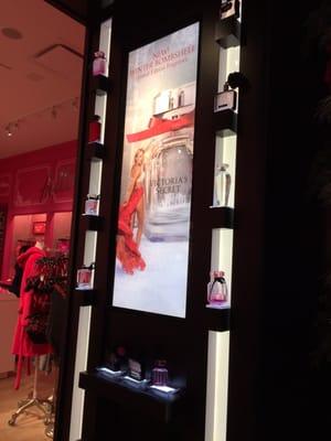 Their cute perfume display with missing perfumes (?)