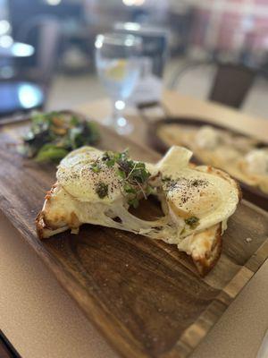 Lunch Sandwich: Le Croque Madame with over medium eggs. The bread tasted fresh out of the oven and was THE best one I've had!