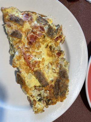 South Jersey Omelette - scrapple, tomato, onion and American cheese