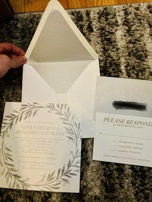 Obsessed with my invitations! Couldn't be happier with how they turned out. Paper source was so helpful!