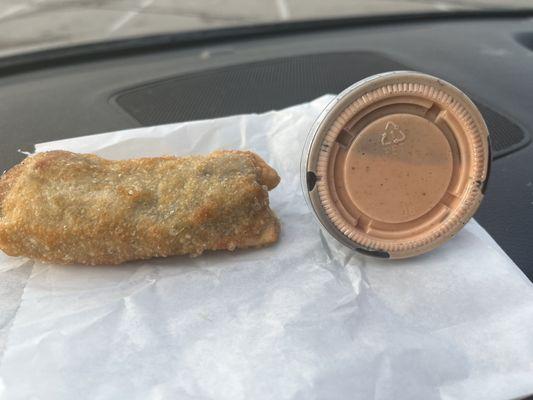 Black bean egg roll with Side of Creamy Buffalo Sauce