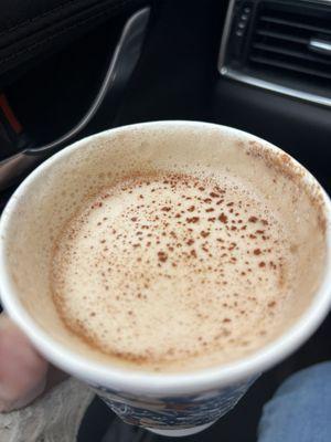 Small chai latte