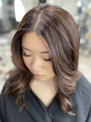 Caramel balayage