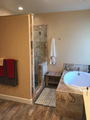 Custom bath and shower install