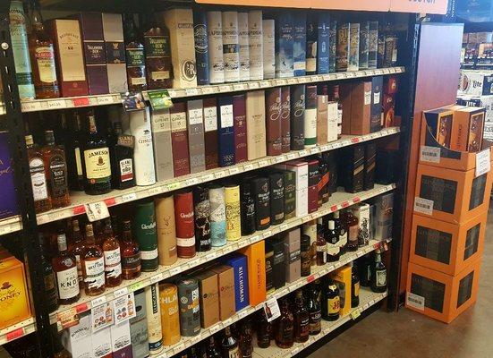 Plenty of Scotch, whether you are looking for an every day blend or a rare single malt for a special occasion.