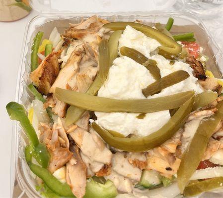 Chicken Shawarma Salad (Halal)