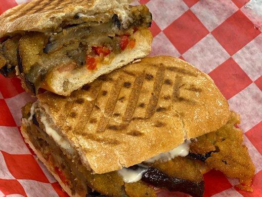 Eggplant panini