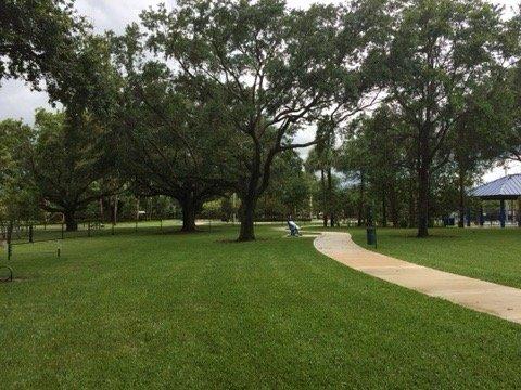 COCONUT CREEK DOG PARK. Shady.