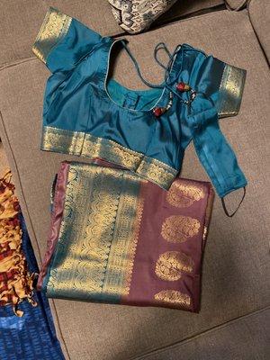 Custom saree blouse from Vandana