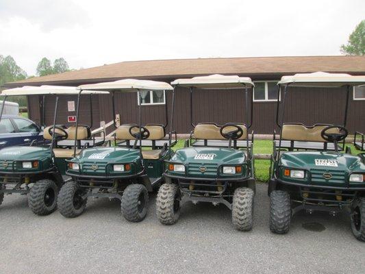 Golf cart rental which is much needed if on the upper level with kids requiring strollers.