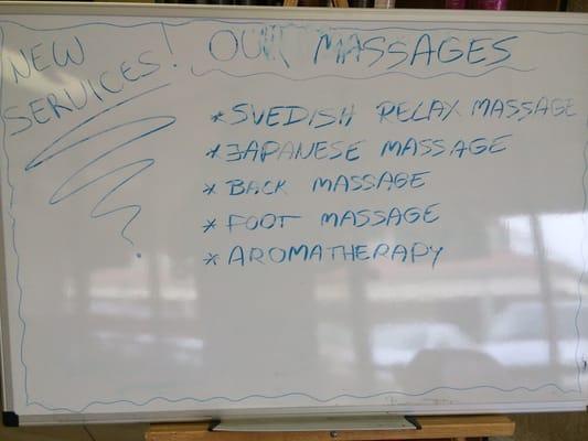 new massage services